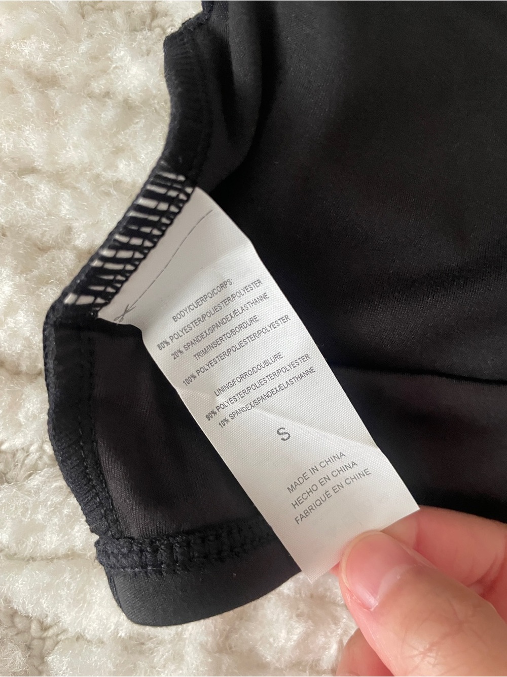 Black Racerback V-Front Sports Bra - Picture 7 of 8